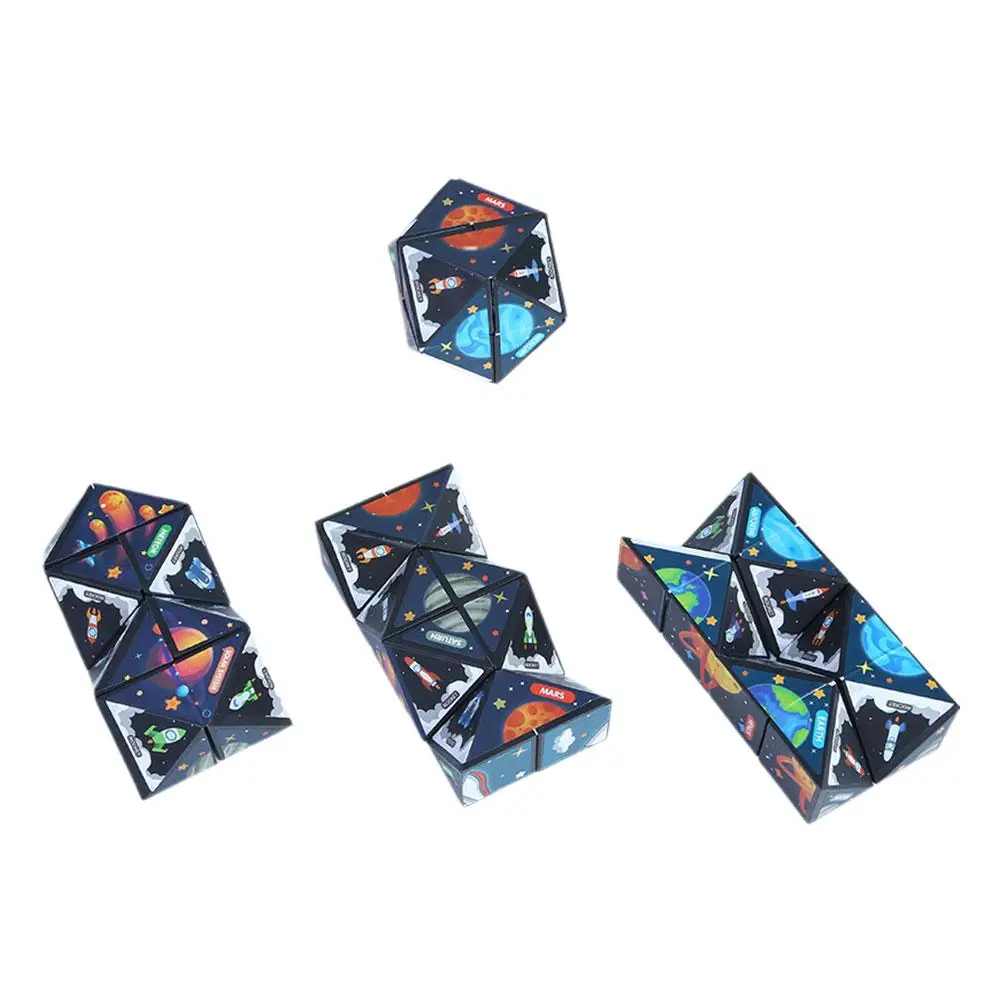 Versatile Magic Cube Anti Stress Fidget Toys For Kids Geometric 3d Infinite Puzzle Cube Grownups's Antistress Toy X4l3