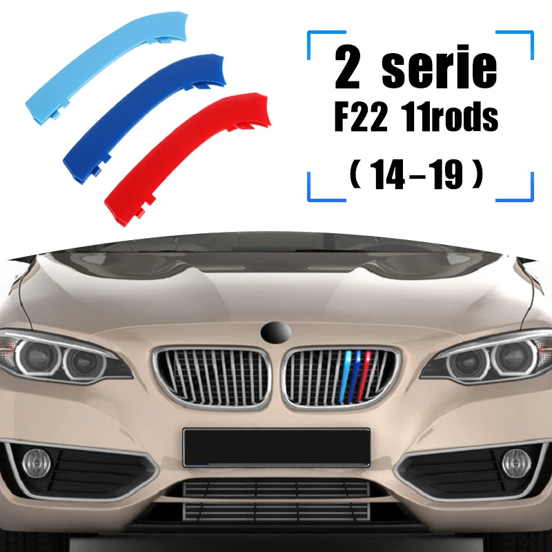 Auto Racing Grills Trim Clips Für BMW 2 Serie F22 Sport 8 stangen 11 stangen F45 sport 10 stangen 12 stangen F45 Lci 9 stangen F44 2-tür 2014-2023 – Detail 3