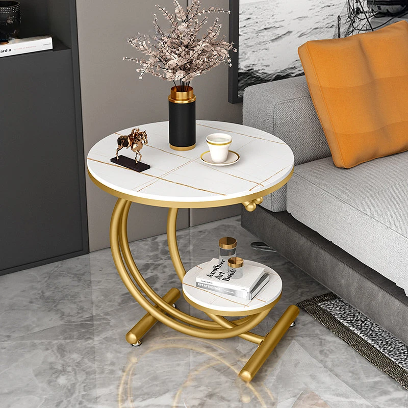 Luxury Living Room Furniture Balcony designer Coffee Tables Simple Sofa Side Table Small Round Corner Table home Bedside Table