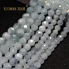 100% Natural Stone Faceted AAA+Aquamarine Blue Round Gemstone Loose Beads For Jewelry Making  DIY Bracelet Necklace 6/8/10MM 3