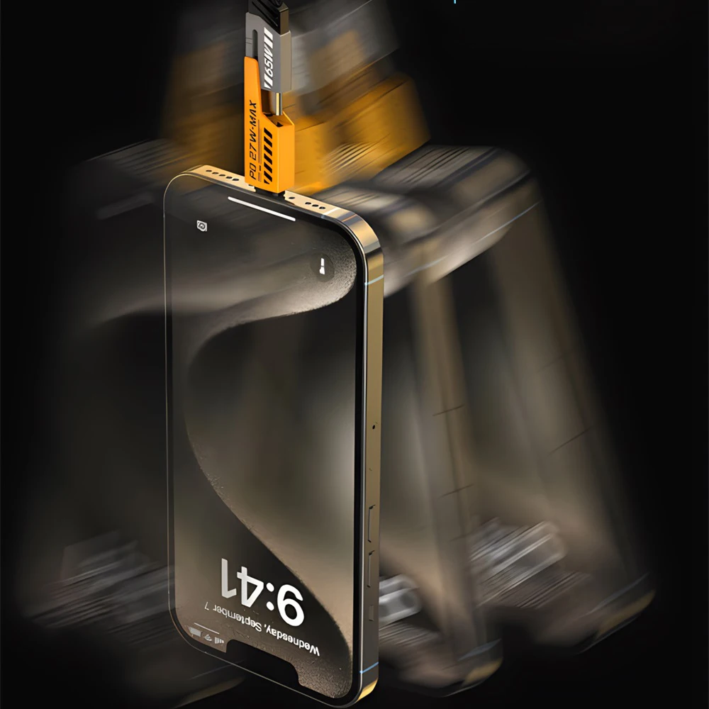 1-2 قطعة 65 واط 4 في 1 نوع C كابل شحن سريع USB إلى...