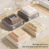 Bed Sheet Storage Box Blanket Quilt Cover Storage Box Clothing Fabric Sheet Storage Bin for Bedding Sheets Duvet Covers Blankets 5