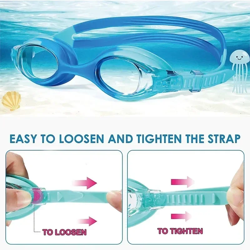 Swimming Goggles for Kids Waterproof Anti Fog UV Children Professional Colored Lenses Eyewear Swimming Accessories Glass Eyewear 3