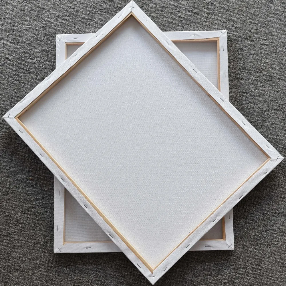 Stretched Canvas Painting Supplies 5pcs Blank Square Canvas Frame 11.81x15.74 Inches ( 30 X 40 Cm) Cotton Artist Canvas Boards For Painting HB-16
