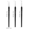 3 Pcs Micro Detail Paint Tiny for Nails Brush Kits Details Facial Watercolor Tool Set Suite 5