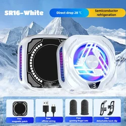 Ultra - Silent Magnetic Mobile Phone Cooling Radiator - The Ultimate Summer Gadget (White)