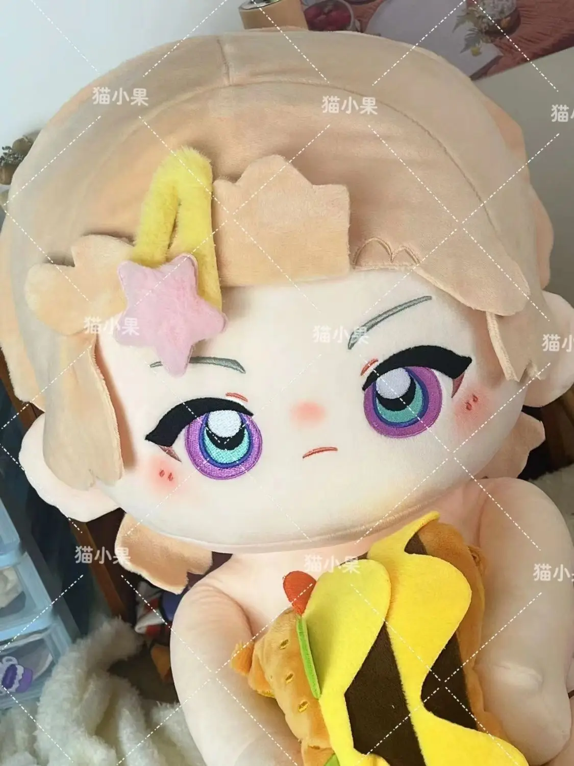 

40CM New Anime Honkai: Star Rail Aventurine Cosplay Soft Plush Doll Body Cartoon Dress Up Stuffed Toys Sitting Posture Figures