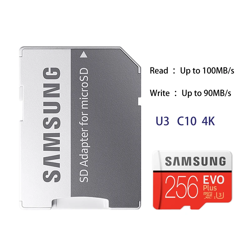 Samsung memory card 64gb/128gb 256gb 512gb micro sd card a1 v10 u1/a2 v30 u3 tf card class 10 read max 130mb/s flash micro card switch memory card Memory Cards