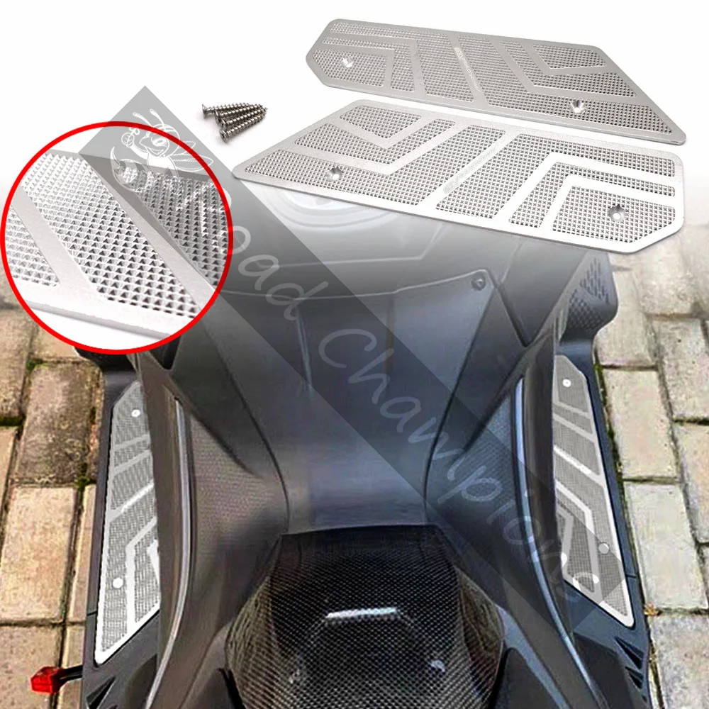 For SYM MAXSYMTL500 MAXSYM TL 508 Motorcycle Footrest Metal Anti-Slip Pedal Pad Footpad Mats Step Plate Pad Aluminum Accessories