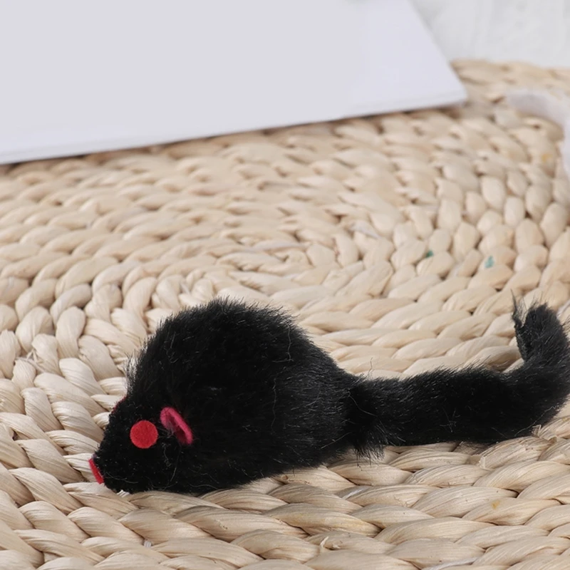 3 Giocattoli Peluche Topi Per Gatti - Simulazione Realistica, Gioco Interattivo, Colori Casuali