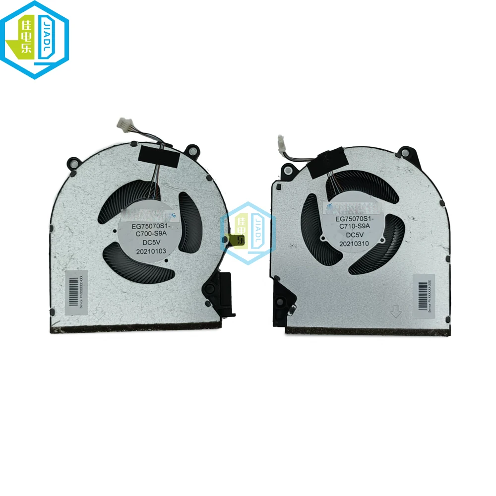 Portátil Cpu Gpu Ventiladores de Refrigeração Ventilador Mais Frio para hp Victus 16-d 16-e Tpn-q263 Tpn-q264 Eg75070s1-c700 C710 S9a M75720 M75722001 60w