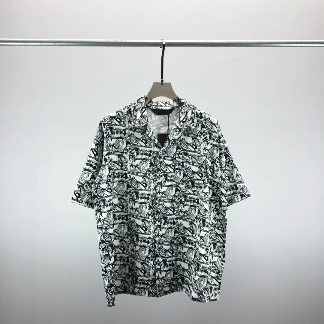 

Luxury Royal Shirt Men Casual Social Paisley Digital Printing Shirt Mens Short Sleeve Prom Party Shirts Fashion Ropa De Hombre