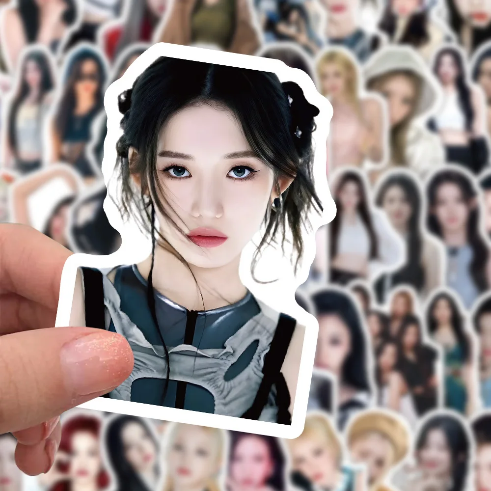 10/60PCS Kpop Cartoon BABYMONSTER Group Stickers For Laptop Phone Guitar Skateboard Luggage Refrigerator Notebook Helmet Kid Toy for cartoon stickers