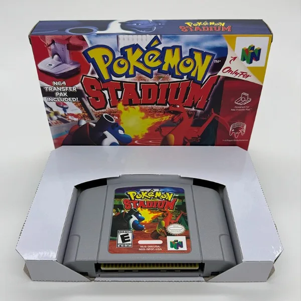 Pokemon Stadium Game Cartridge for N64 USA NTSC Retro 64 Bit