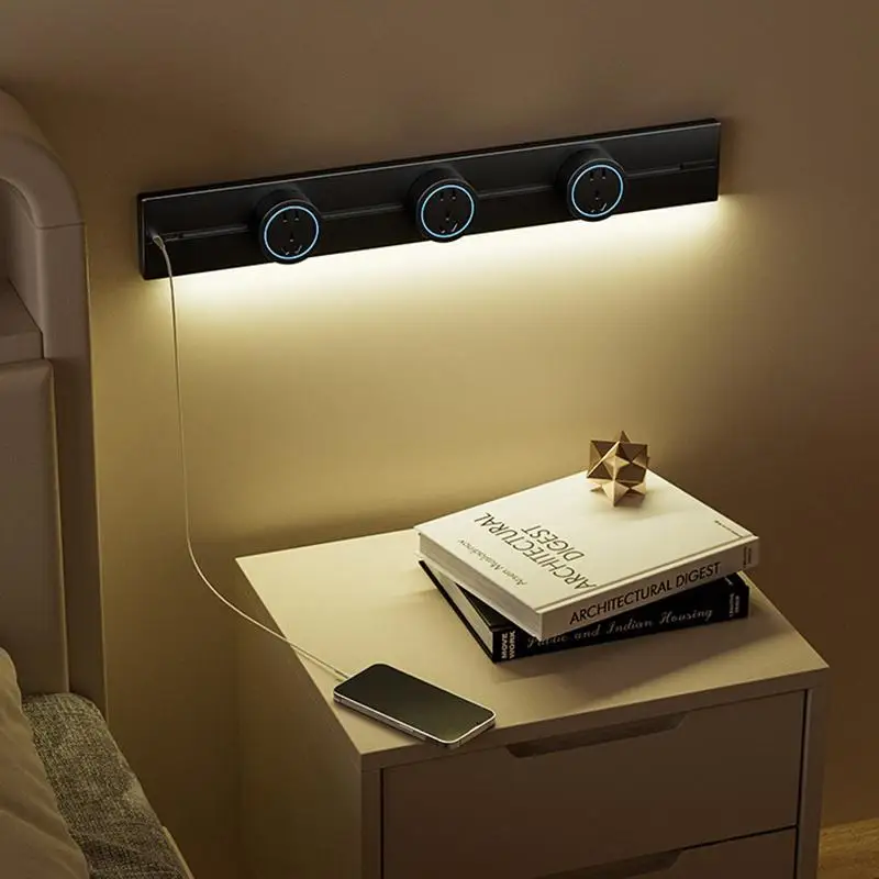 Track Socket Wall Outlet With USB C Induction Light Plug Adapter image 6