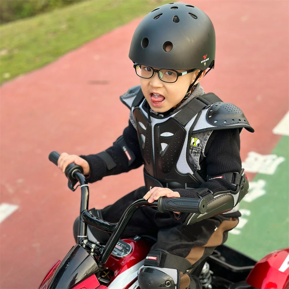 Motorcycle Armor Vest Body Protector For Youth Kids Motocross Armor Jacket Chest Spine Elbow Shoulder Knee Guard