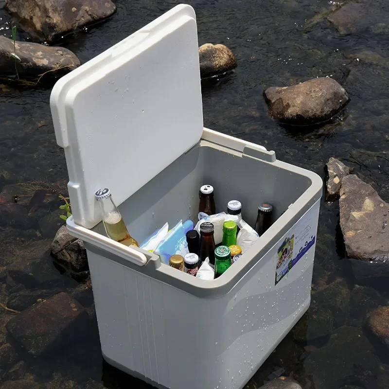 Portable Insulated Camping Cooler Picnic Outdoor Food Storage Fridge Big Capacity Freezing Box Trips Keep Fresh Tool