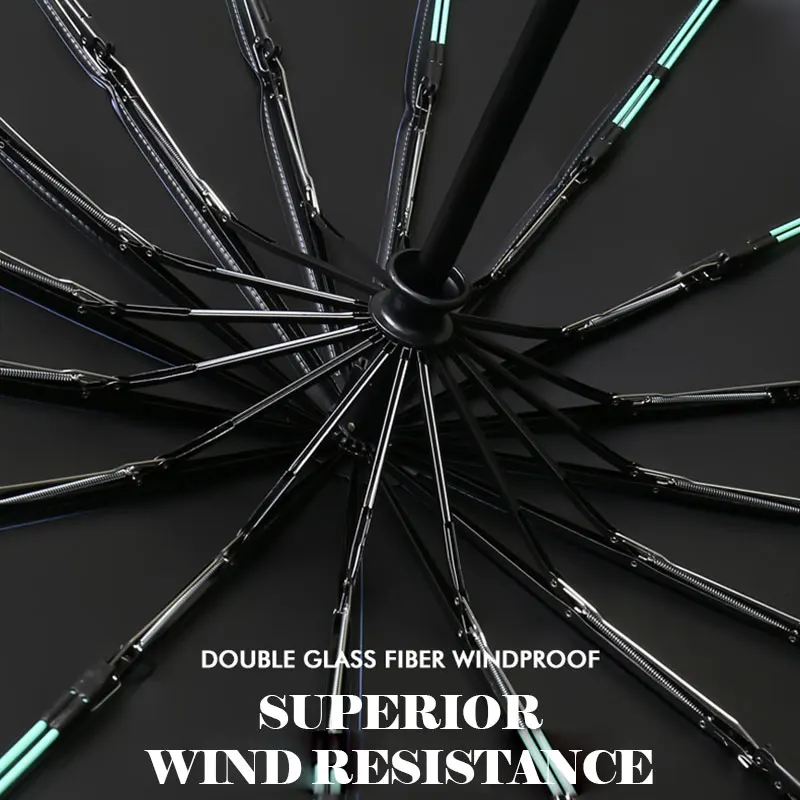 16K Double Bones Large Automatic Umbrella Men Womens Windproof Compact Folding Business Luxury Sun Rain Umbrella Travel Paraguas automatic umbrella