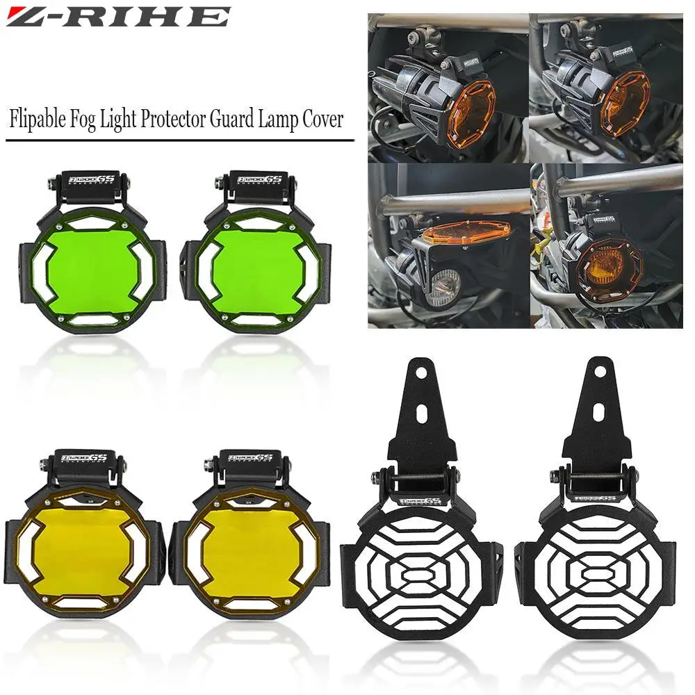 

Motorcycle Flipable Fog Light Protector Guard Lamp Cover R 1200 GS FOR BMW R1200GS LC Adventure 2014-2017 2015 2016 2018 19 2020