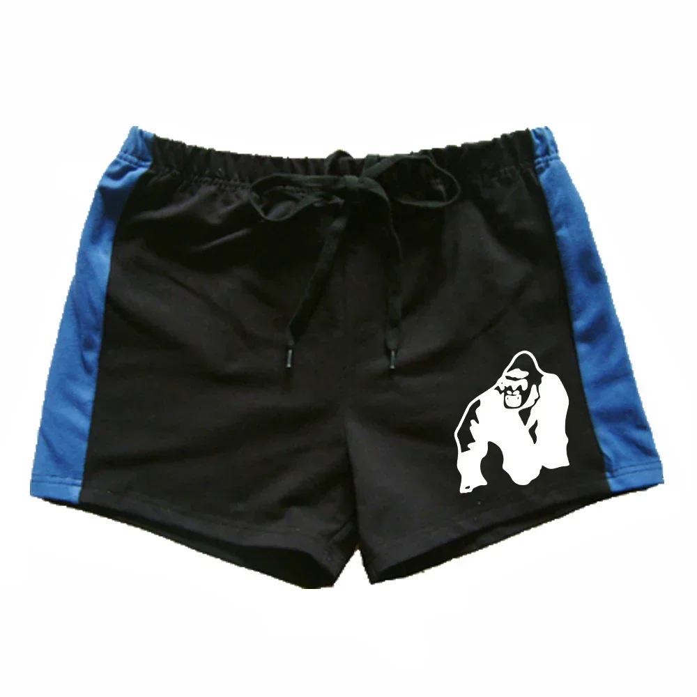 2024 New Summer Men\'s Board Shorts Powerhouse Fitness & Bodybuilding Workout Shorts Drawstring Shorts For Man Cotton Short