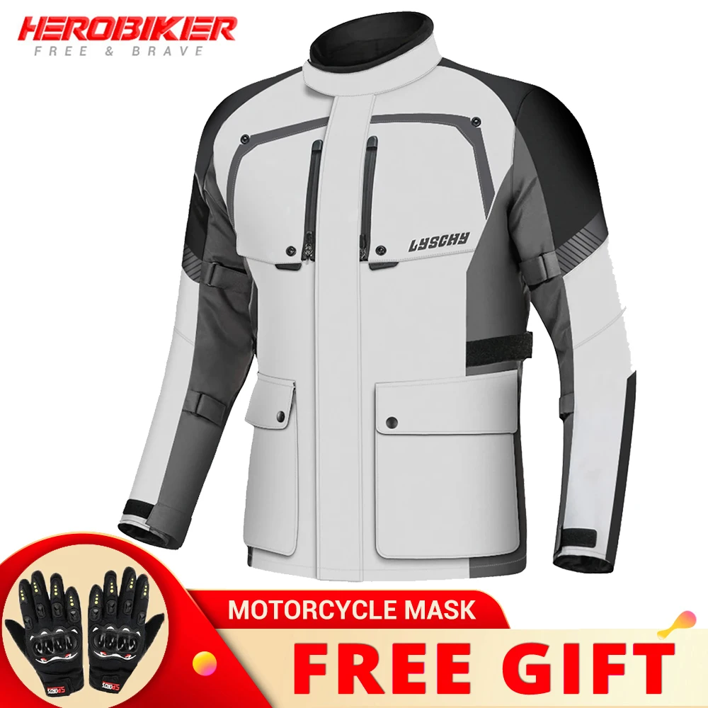 

Men's Waterproof Motorcycle Jacket Motocross Jacket Moto Jacket Racing Motorbike Jacket Wear-resistant Riding Protection M-5XL