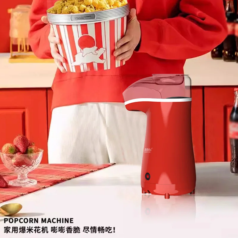 220V Popcorn Makers Mini Popcorn Machine Electric Household Appliance Machine Fully Automatic For Home Kitchen
