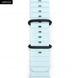URVOI Ocean Band Silicone Sport Wristband - 44 45 46 49mm (24 Ice blue BLK)