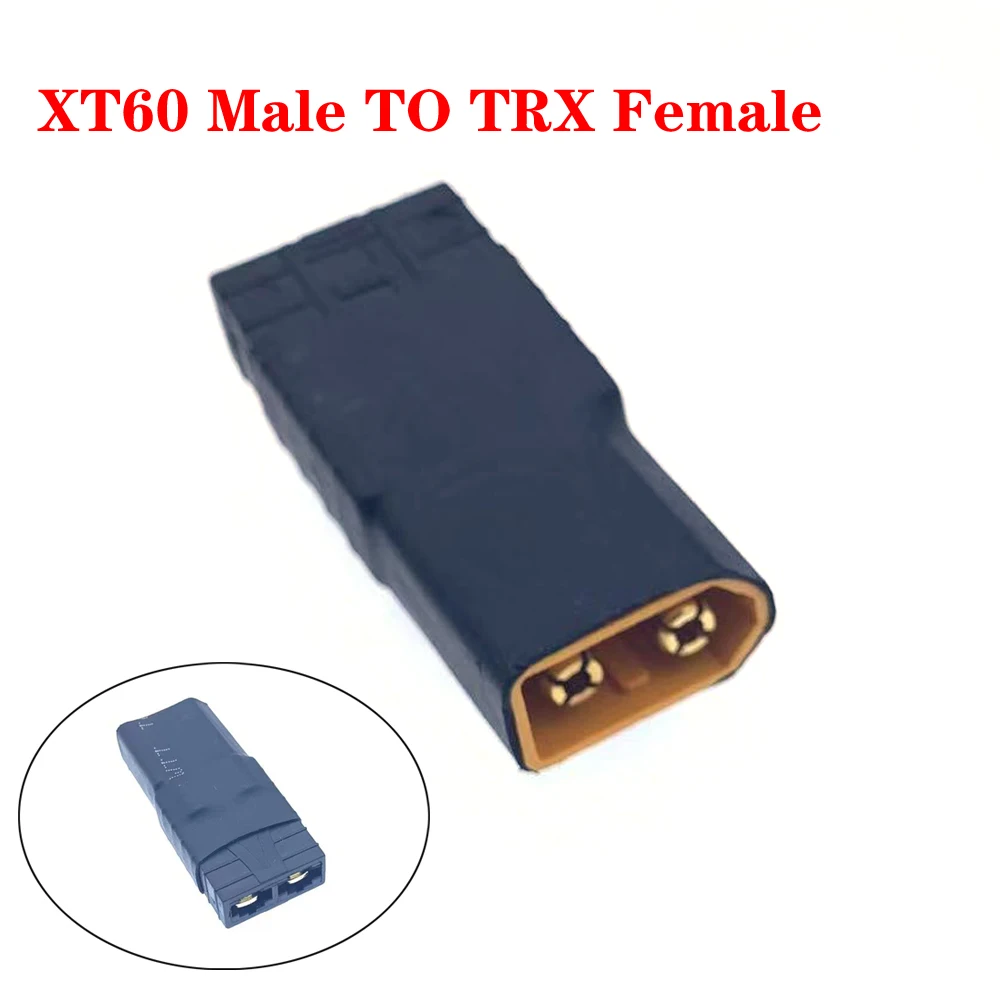 Trx zu xt60 xt stecker t stecker männlich weiblich integrierte umwandlung stecker batterie anschluss adapter für rc lipo batterie accs teile – Detail 3