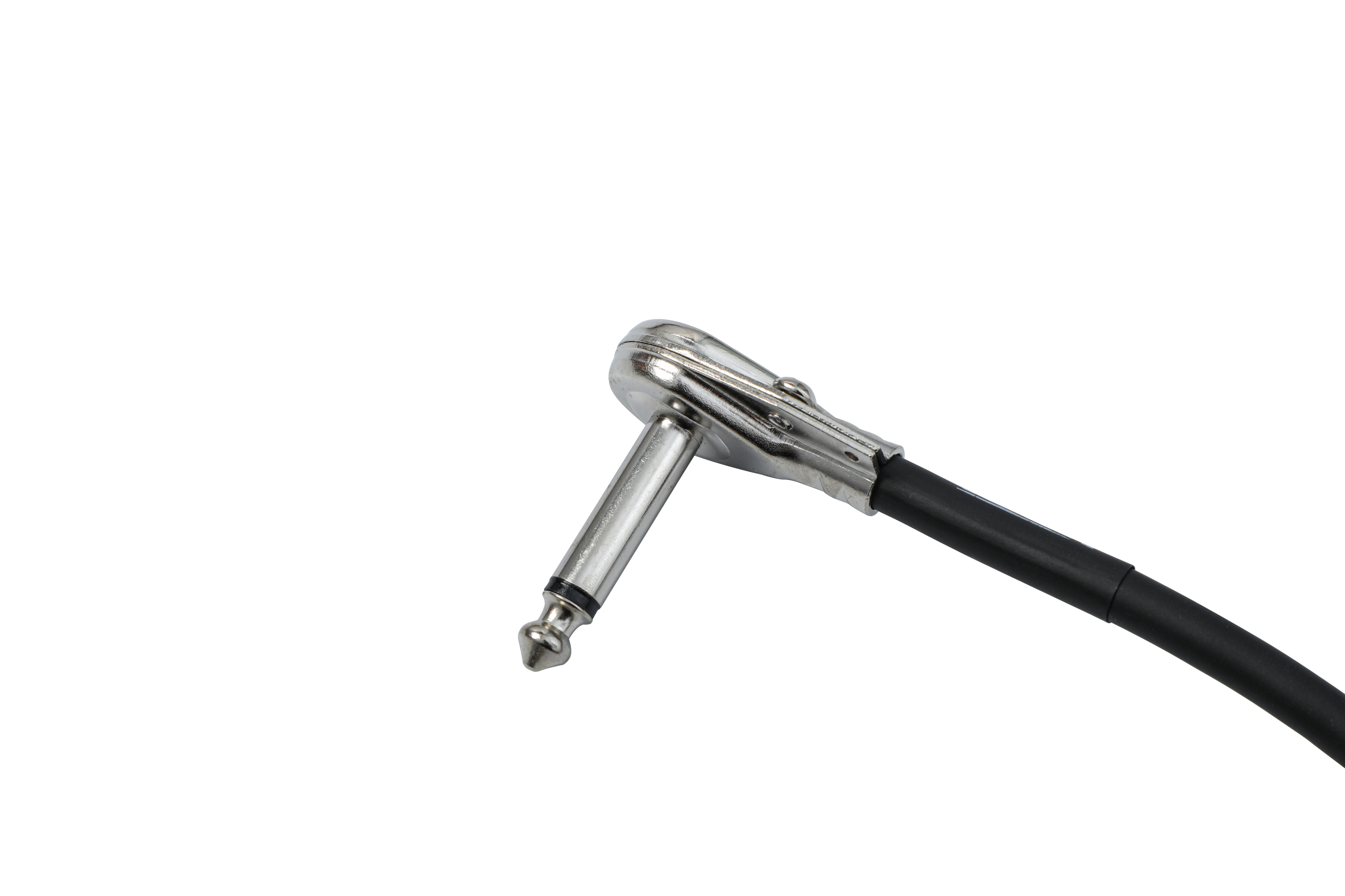 ISET Guitar Patch Auxiliary Cable Guitar Pedal Cable 6 Inch 3-Pack Black Connectors Avoid Noise