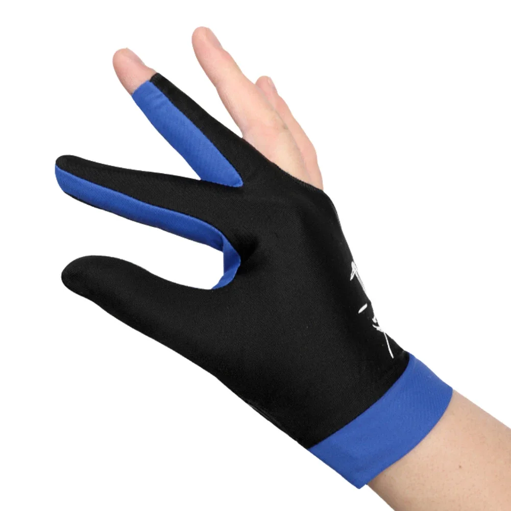 Billiards Glove Left Hand Three Finger Billiard Glove Non Slip Stickers Elasticity Billiard Training Gloves Accessories