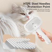 ROJECO Pet Steam Comb Electric Spray Brushes For Dog Cat Hair Removal Combs Pet Hair Grooming Tool Hair Remover Water Mist Brush 5