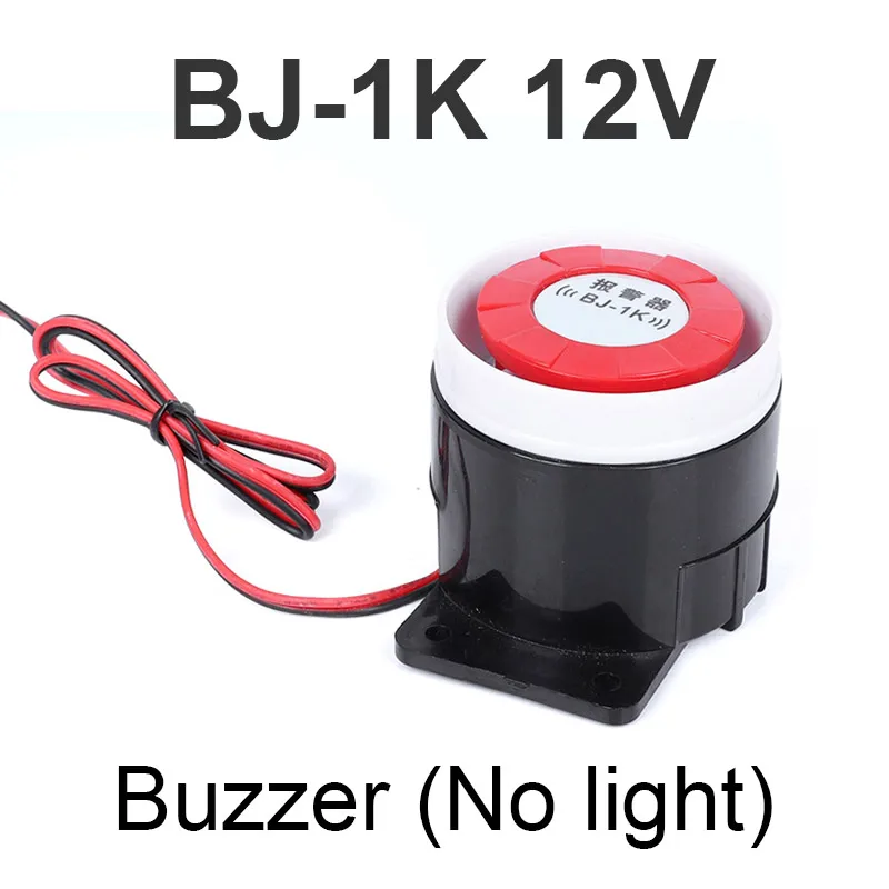 BJ-1K 12 24V 220V Buzzer avec lumière sans lumière son de décibel élevé et  alarme lumineuse telantivol Oeuvres électroniques - AliExpress