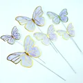 6pc purple butterfly