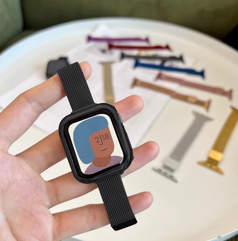 Sleek Stainless Steel Magnetic Milanese Watch Band