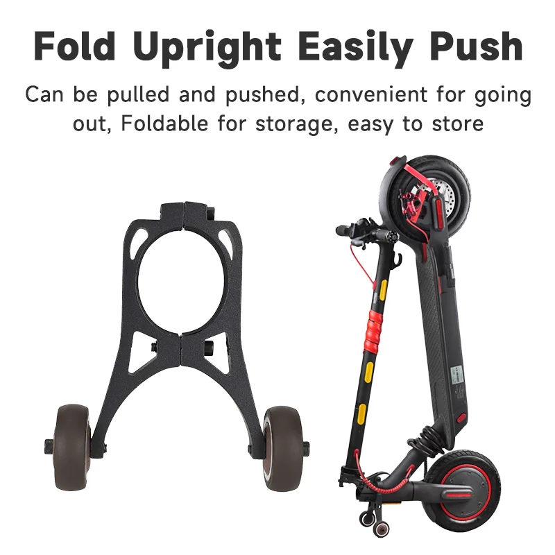 Electric Scooter Auxiliary Wheel with Vertical Roller Stand