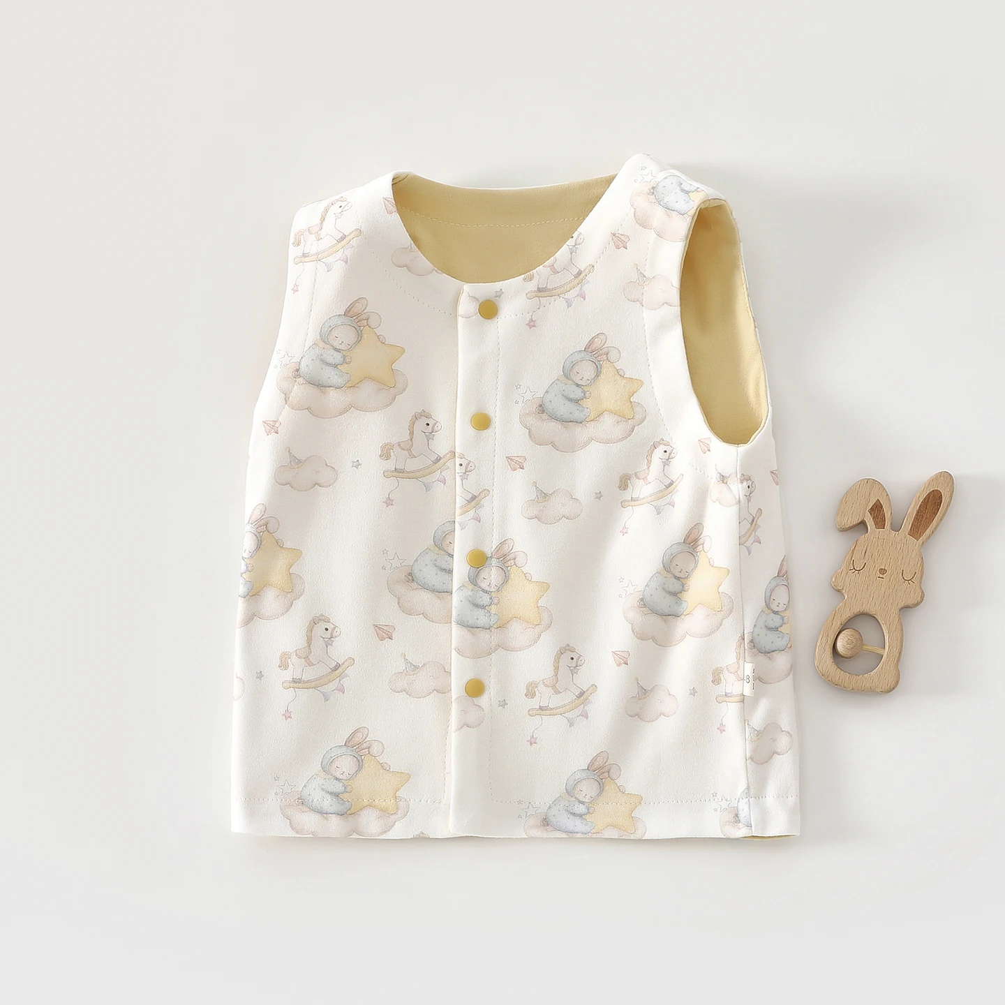 봄과 가을을 위한  조끼, 이중 레이어, 리버시블, 소년 소녀용 민소매 조끼, 캐주얼 조끼, 따뜻한 조끼