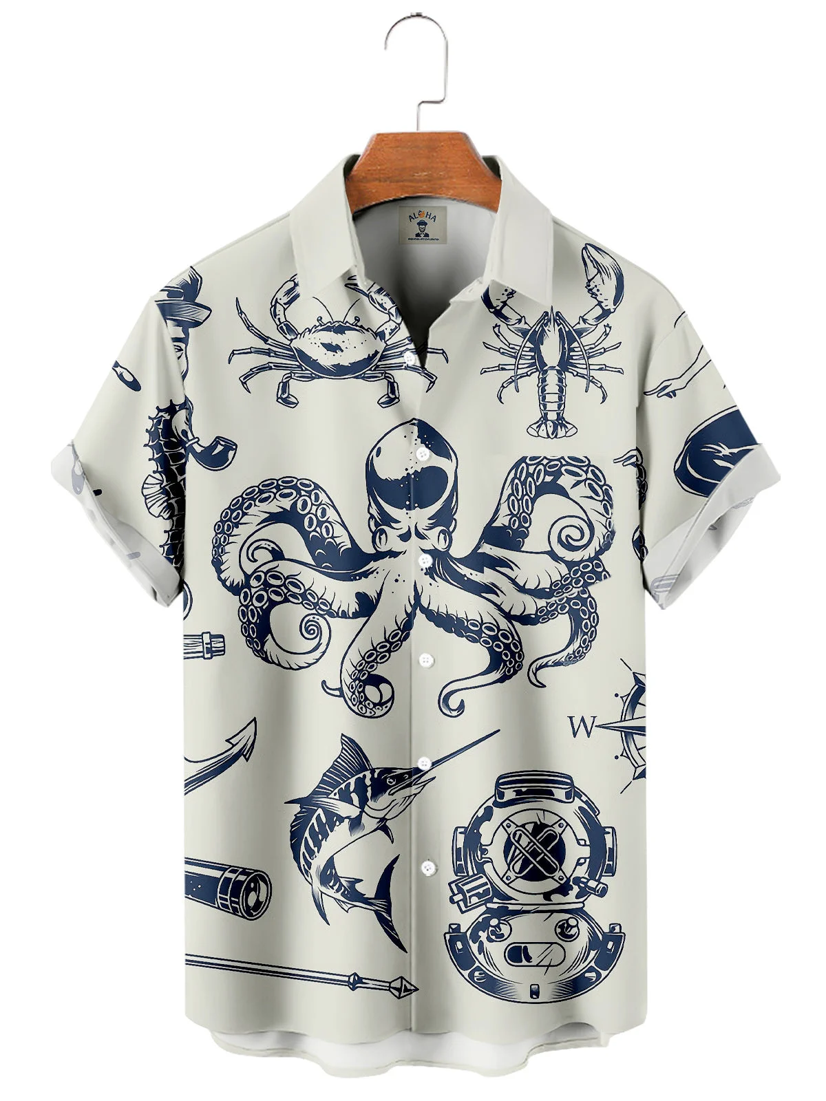 

Гавайские рубашки для мужчин с принтом осьминога, пляжные Топы с коротким рукавом, блузка, новая рубашка большого размера, Мужская Дизайнерская одежда, высокое качество