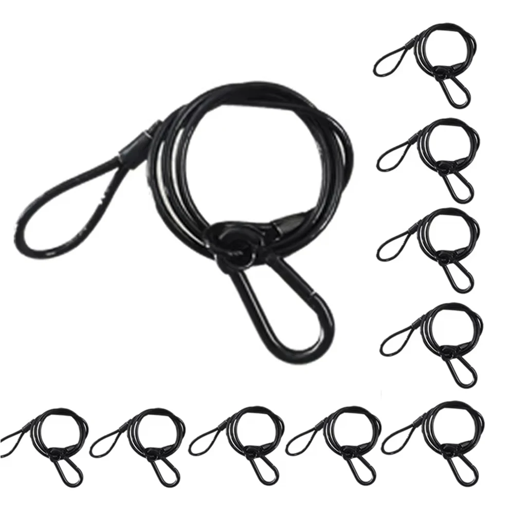 10pcs/lot High Quality Steel Lock Wire Safe Rope Lock 70cm Stage Light Safety Rope Cable/Safe Wire for Stage Light Security