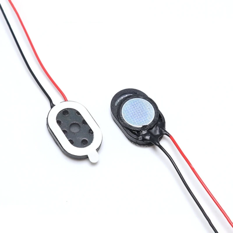 

2Pcs Notebook Speaker 1015 Oval Loudspeaker 8Ω 1W Black Speaker 4kHz Frequency Response DIY Accessory