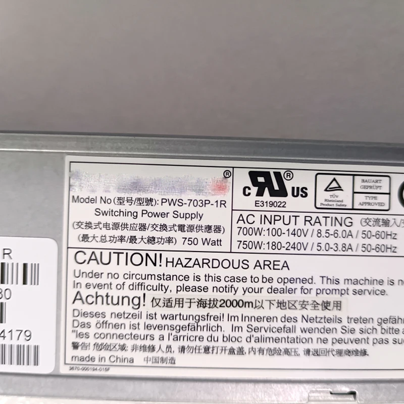 Power Supply PWS-P703-1R 750W 4 Power Supply PWS-P703-1R 750W - Image 2