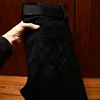 High-End Light Luxury Summer Thin Section Of Men'S Jeans Slim Straight Hundreds Of The Trend Of Casual Elastic Black Cotton Pant 3