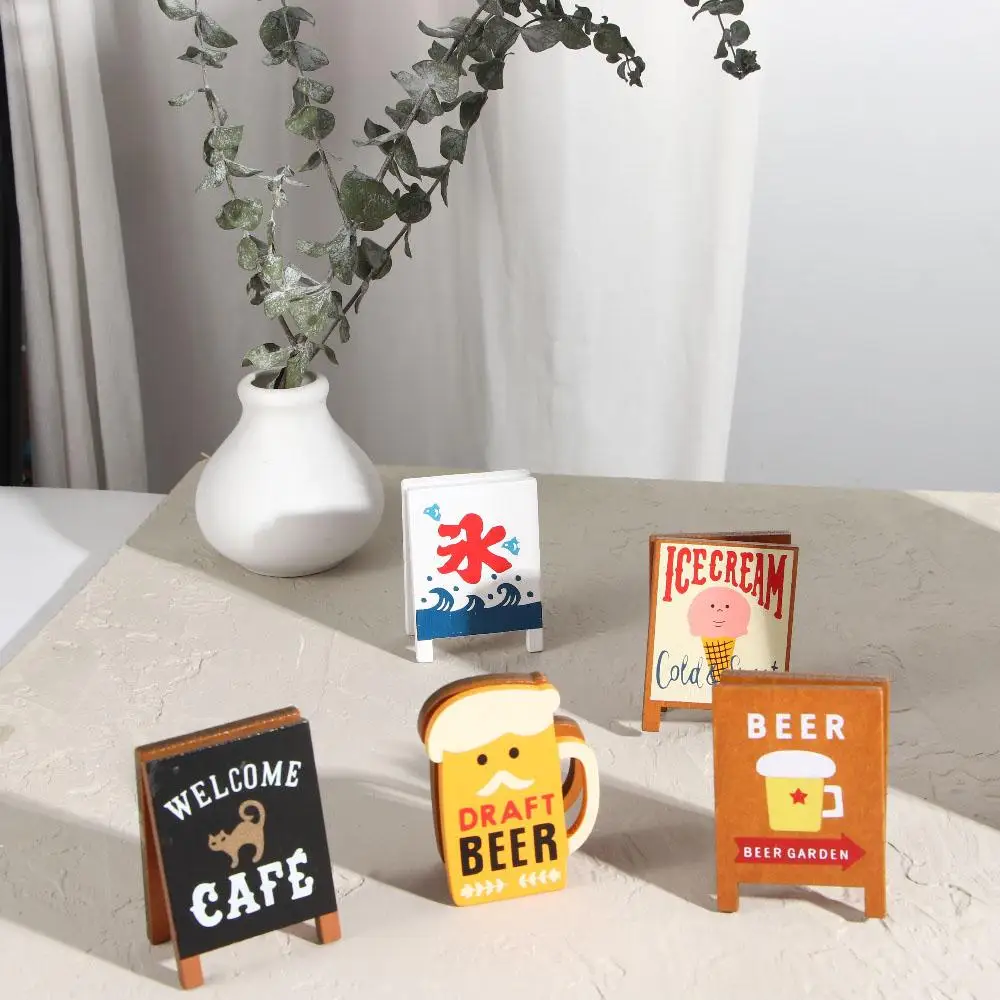 

Office Supplies School Beer Wooden Coffee Folder Clip Kawaii Memo Clip Photo Card Stand Memo Holder Message Holder