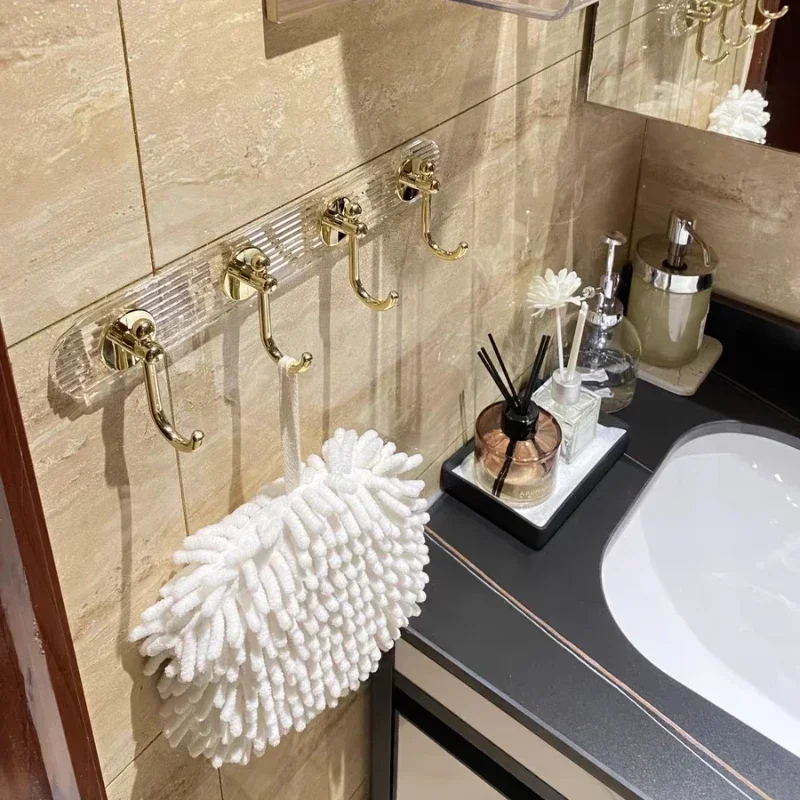 Bathroom Hooks Self-adhesive Towel Bag Holders Clothes Hanger self adhesive hooks multifunctional hooks towel holder self adhesive wall hooks