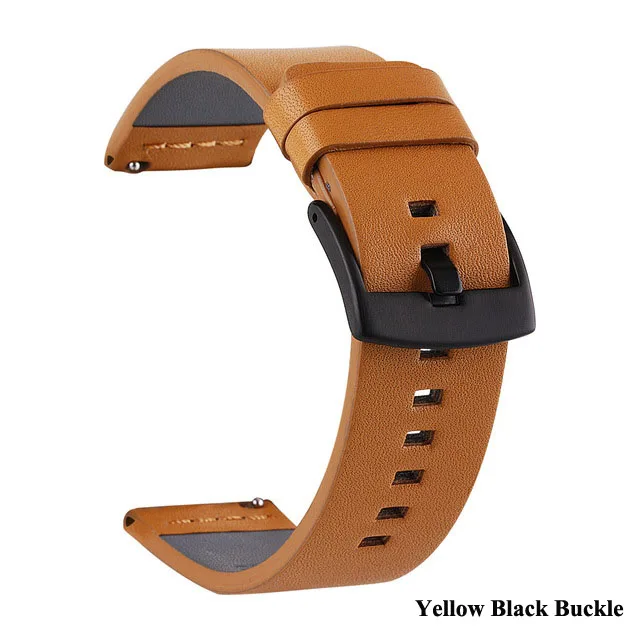 Genuine Leather Quick Release Watch Band Replacement Bracelet