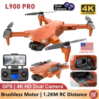L900 Pro Drone 4K Dual Camera with 5G GPS - Brushless Foldable Quadcopter 1.2KM FPV Range, HD Aerial Photography RC for Adults
