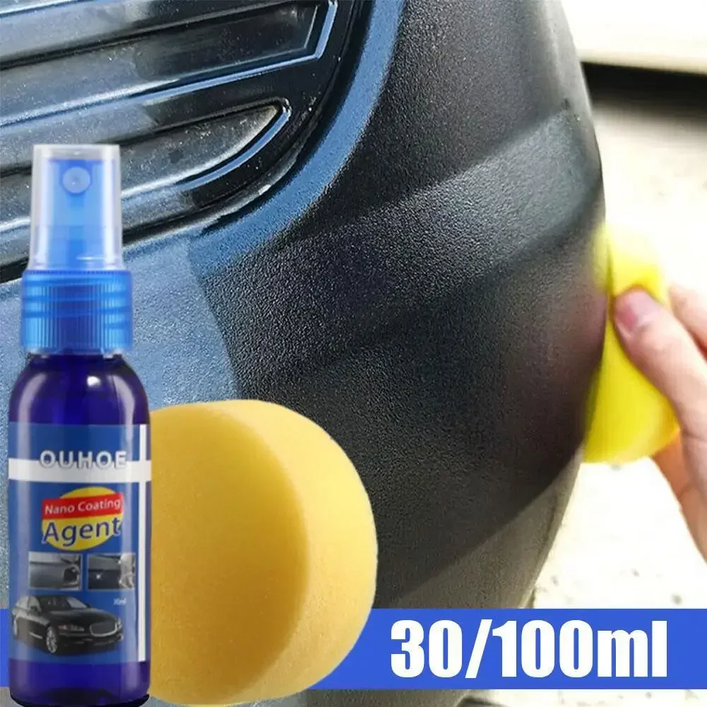 Car Plastic Restore Coating Agent Auto Plastic Rubber Exterior Repair Clean Refresh Restoration Agent Black Shine Seal Brighten