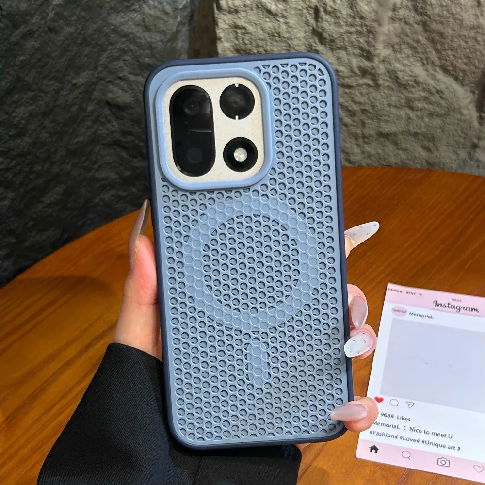 Fashion Cooling Magnetic Phone Case with Heat Dissipation and Drop Protection