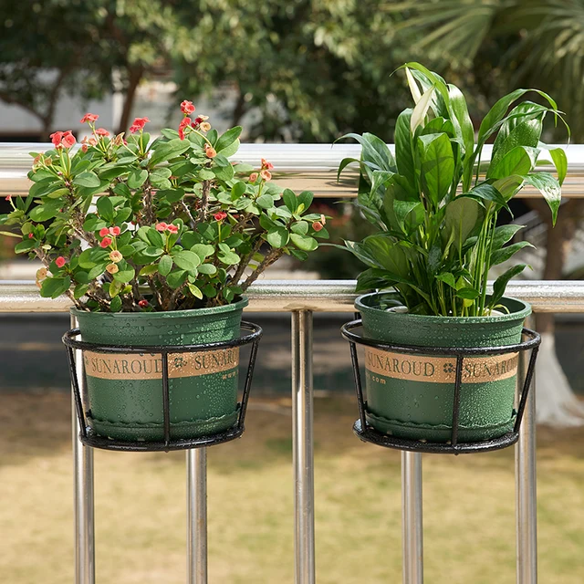 Kis Vasvirág Állvány Erkély Tároló Korlát Lógó Virág Edény - Image 6