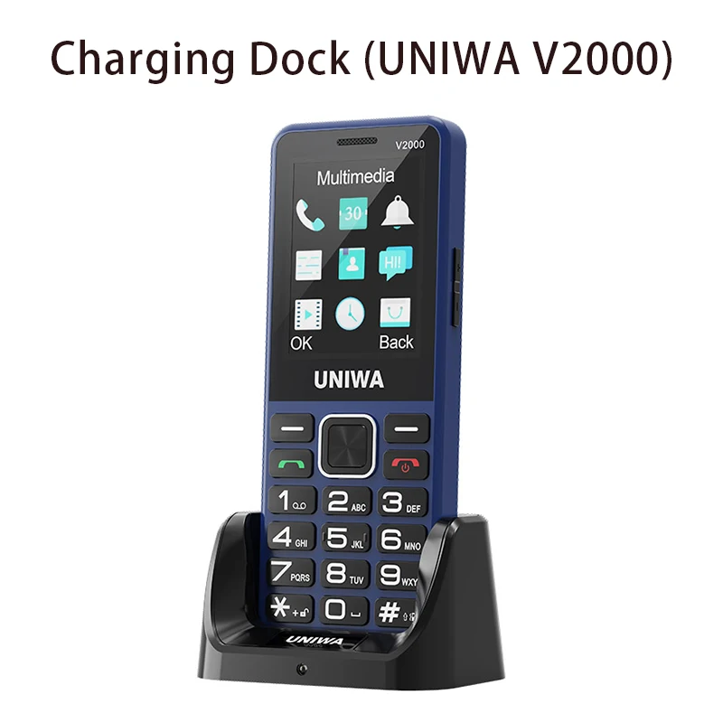 UNIWA Accessories Charging Dock V1000 V2000 V202T V909T F400 F41 F30S F80S F60 W888 W999 Walkie Talkie Mobile Phone Battery