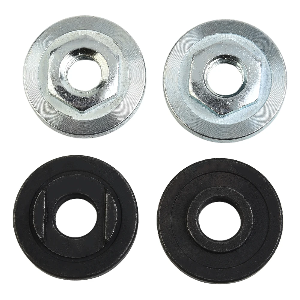 

Tools Pressure Plate 4pcs Anti-rust Black+Silver For Type 100 Angle Grinder Hexagon Nut Modified Splint Polisher High Quality